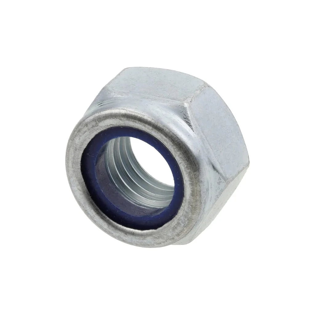 Piuliță hexagonală autoblocantă joasă cu inserție plastic DIN985 M12x1,5mm oțel zincat grupa 10