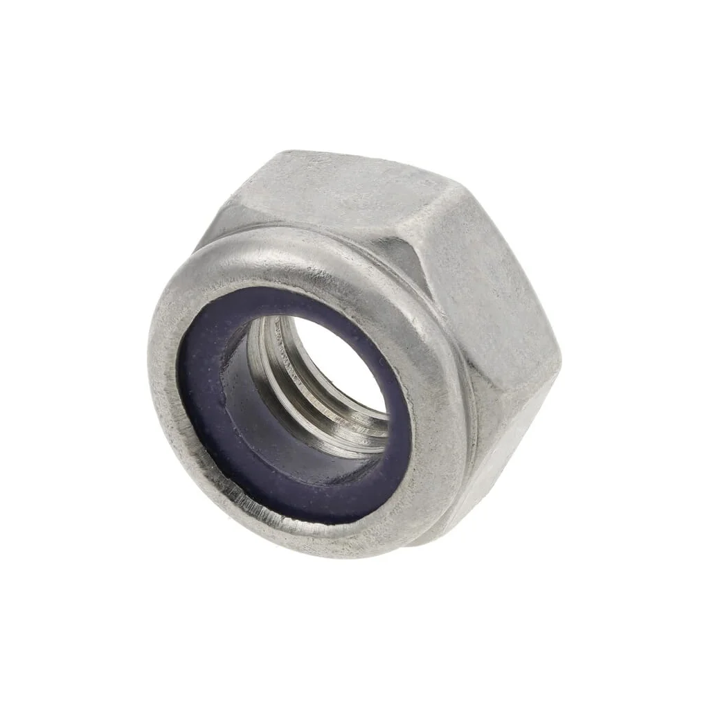 Piuliță hexagonală autoblocantă DIN985 M12x1,75, oțel inoxidabil, A2
