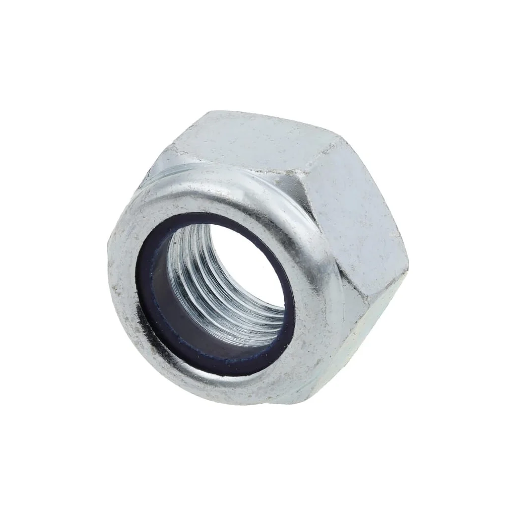 Piuliță hexagonală autoblocantă joasă cu inserție plastic DIN985 M14x1,5mm oțel zincat grupa 10
