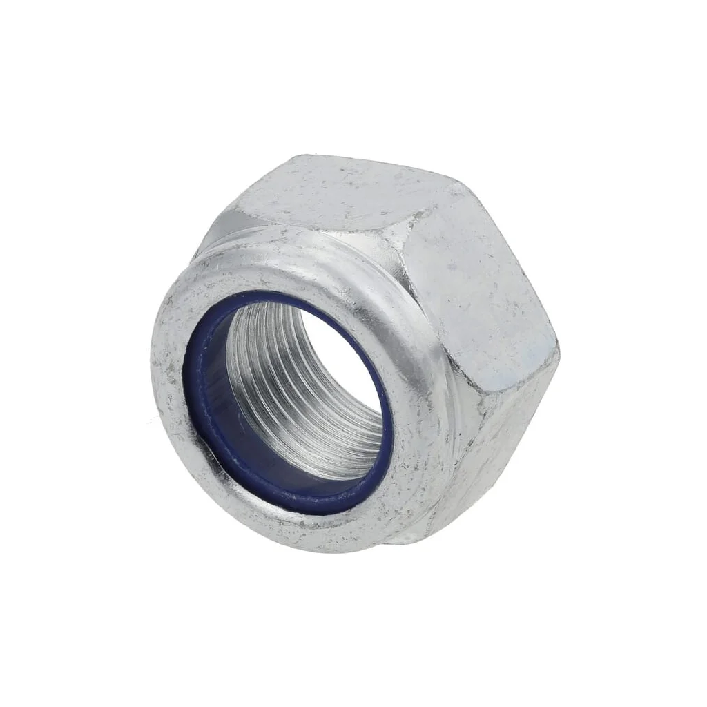 Piuliță hexagonală autoblocantă joasă cu inserție plastic DIN985 M20x1,5mm oțel zincat grupa 10