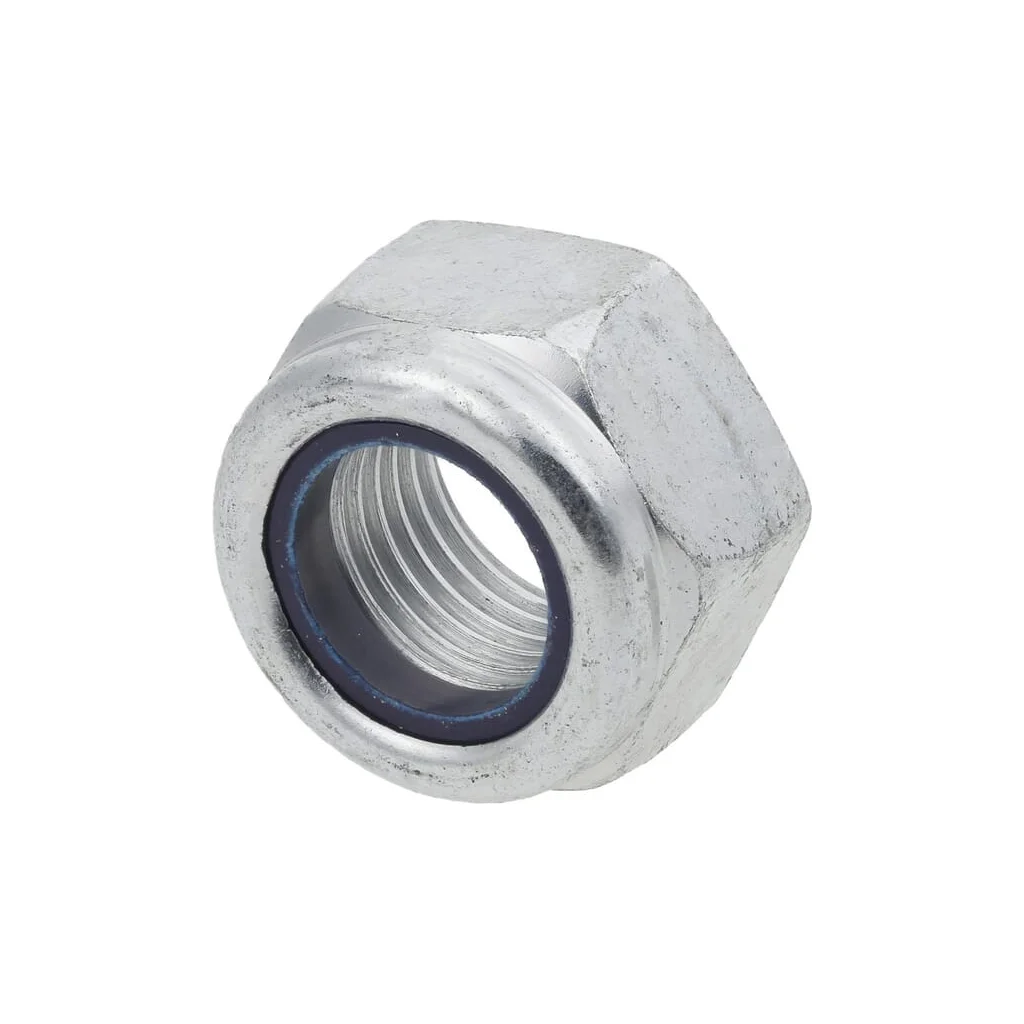 Piuliță hexagonală autoblocantă joasă cu inserție plastic DIN985 M20x2mm oțel zincat grupa 10