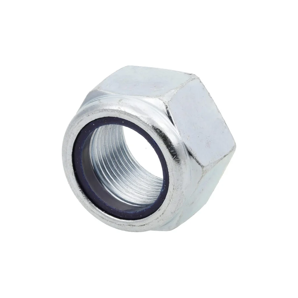 Piuliță hexagonală autoblocantă joasă cu inserție plastic DIN985 M22x1,5mm oțel zincat grupa 10