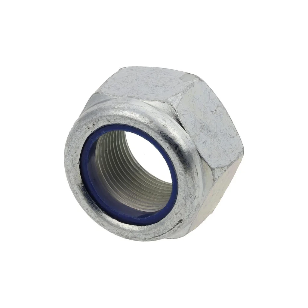 Piuliță hexagonală autoblocantă joasă cu inserție plastic DIN985 M24x1,5mm oțel zincat grupa 10