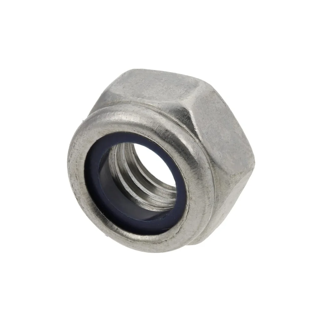 Piuliță hexagonală autoblocantă DIN985 M8x1,25, oțel inoxidabil, A2