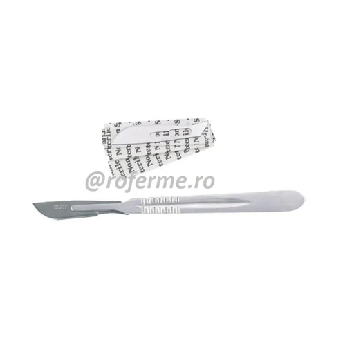 Maner bisturiu castrare nr. 4, inox
