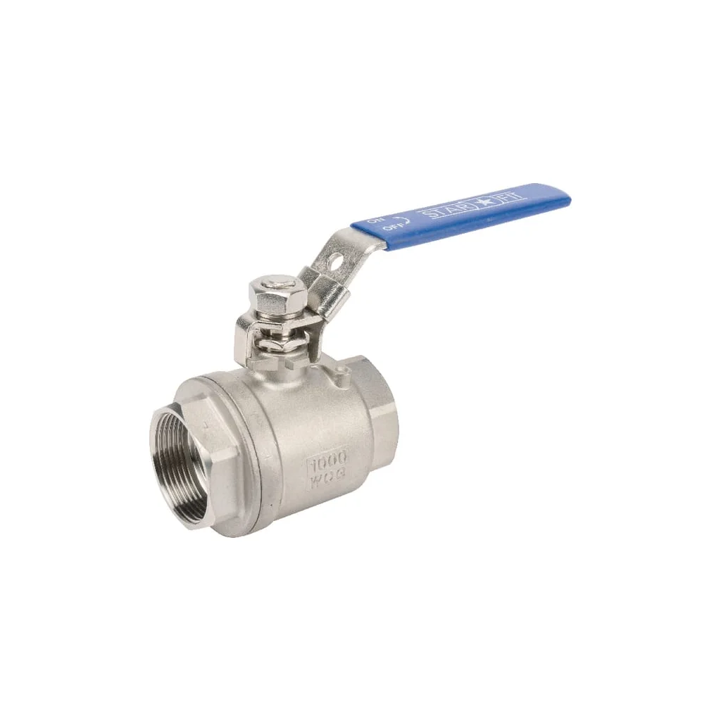 Robinet cu bilă, din oțel inoxidabil, 2xF 1 1/4''