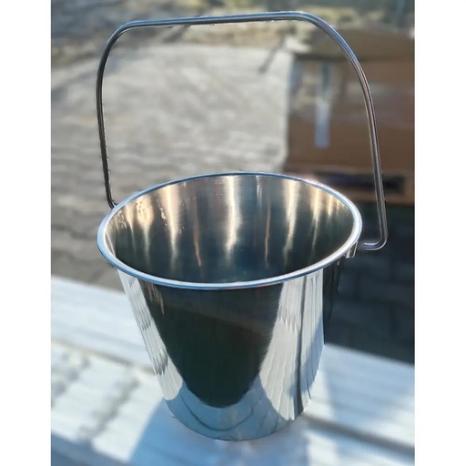 Galeata inox 8,5 litri cu maner