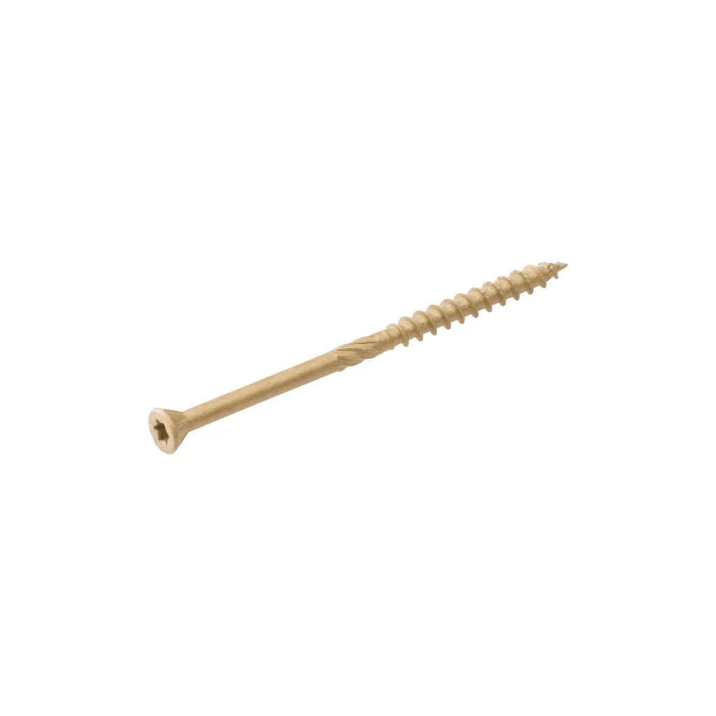 Șurub pentru podea lemn cap înecat torx TX25 5x70mm bronz DYNAPLUS