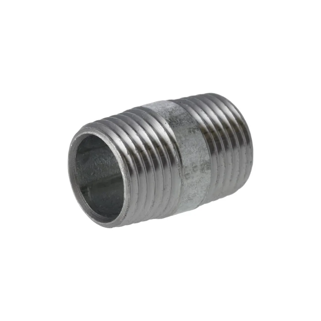 Racord filetat zincat 1/2"x30mm