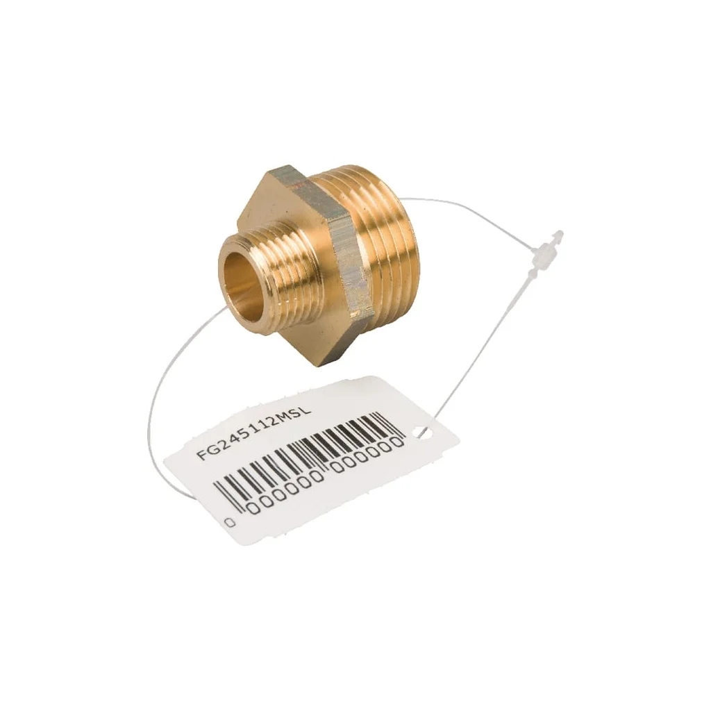 Niplu din alamă 2xM 1" x 1/2"