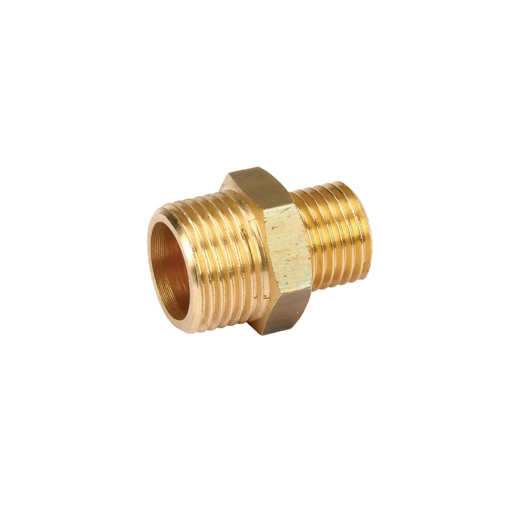 Niplu din alamă 2xM 1/2" x 3/8"