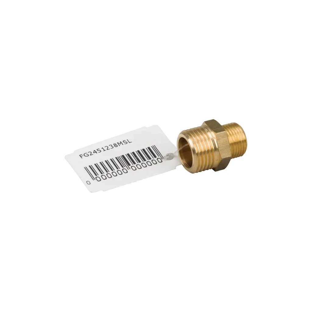 Niplu din alamă 2xM 1/2" x 3/8"