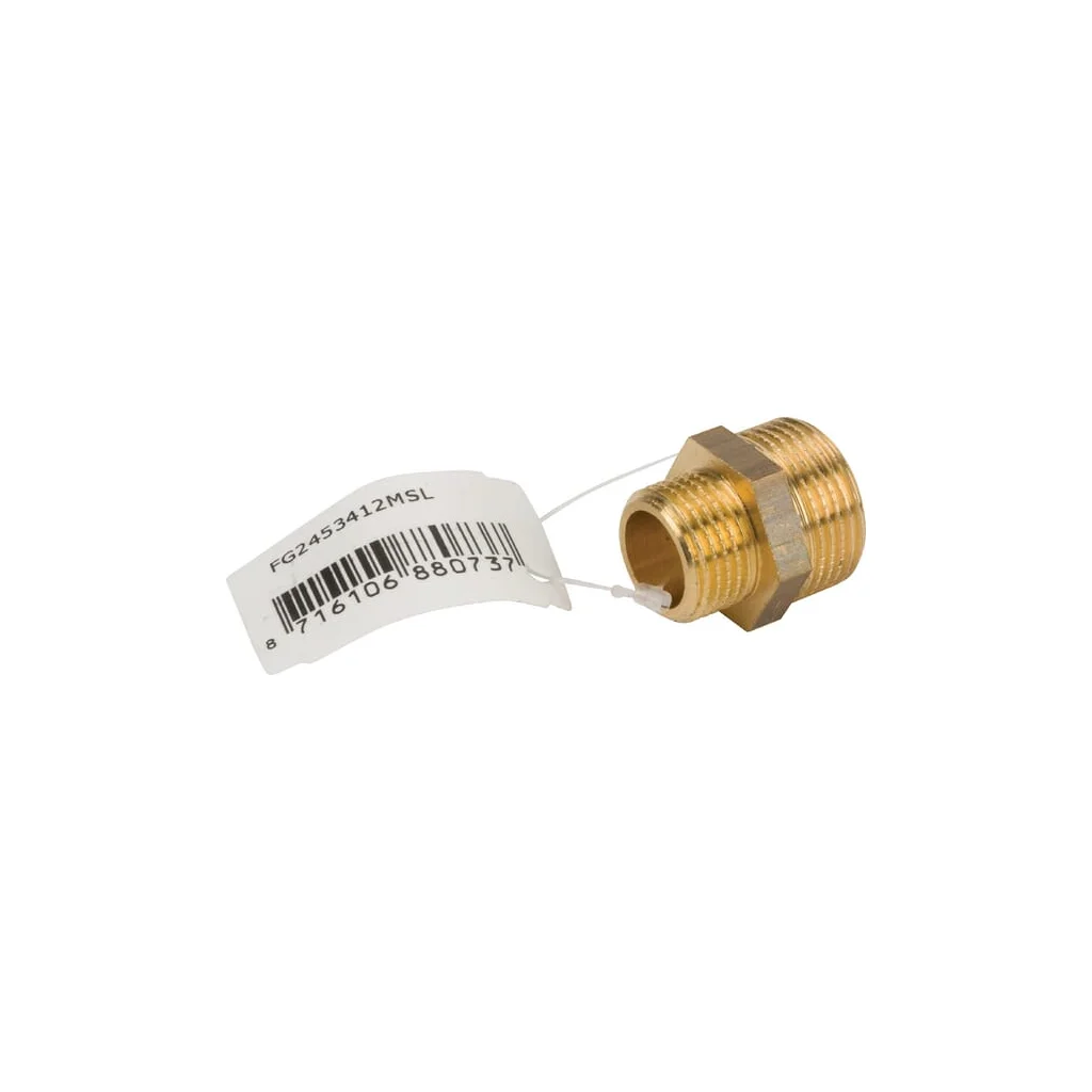 Niplu din alamă 2xM 3/4" x 1/2"