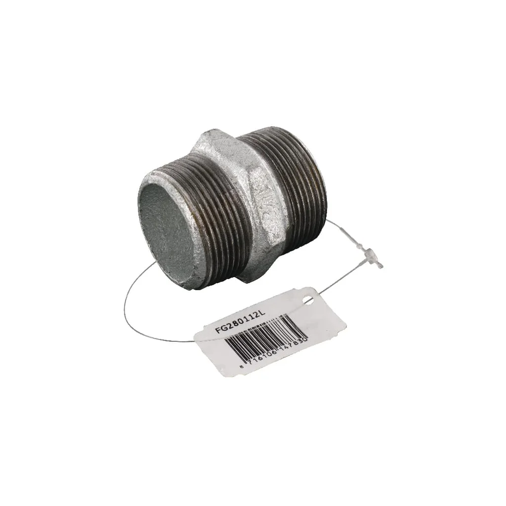 Niplu dublu zincat AG 1 1/2"