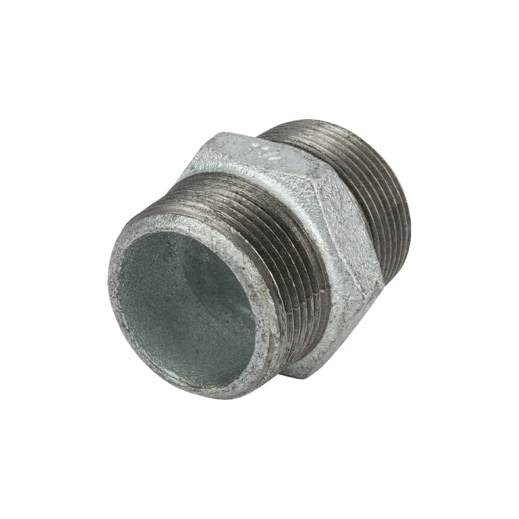 Niplu dublu zincat AG 1 1/4"