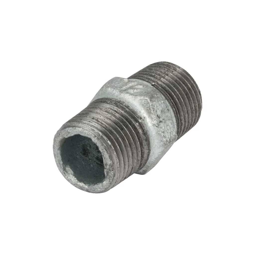 Niplu dublu zincat AG 1/2"