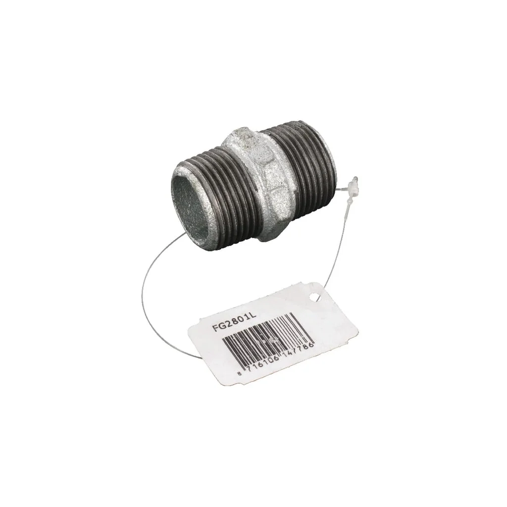 Niplu dublu zincat AG 1"