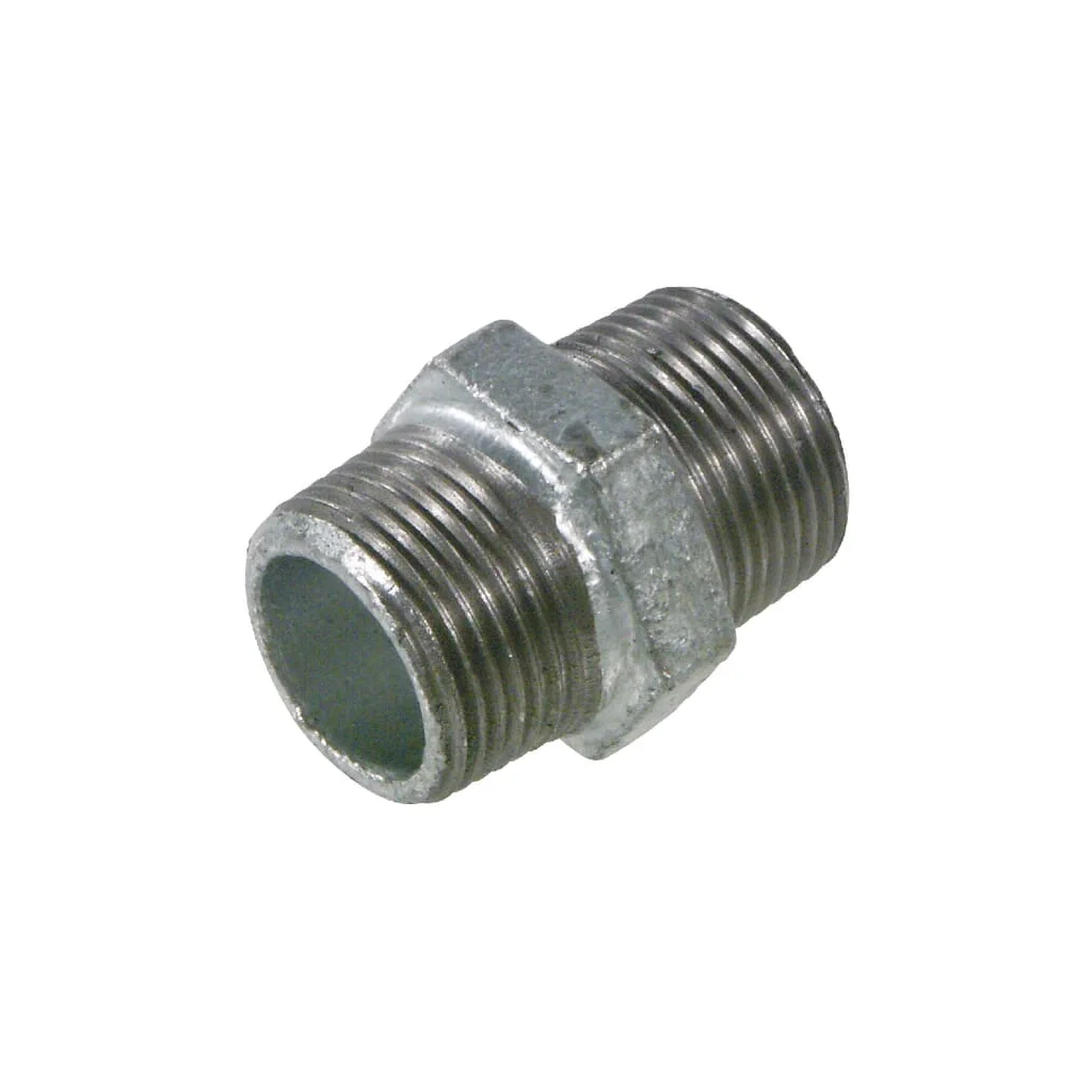 Niplu dublu zincat AG 3/4"