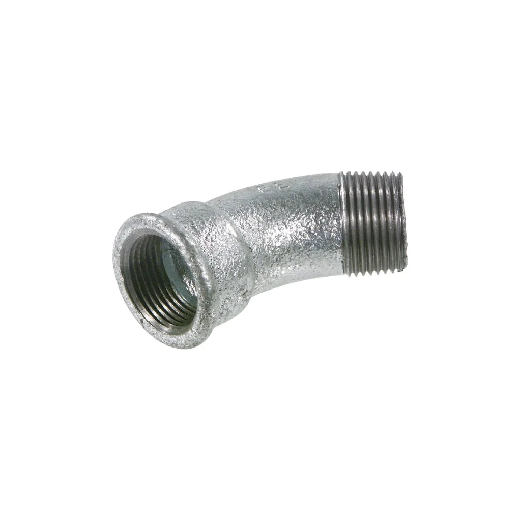 Cot 45° galvanizat IG/AG 2"