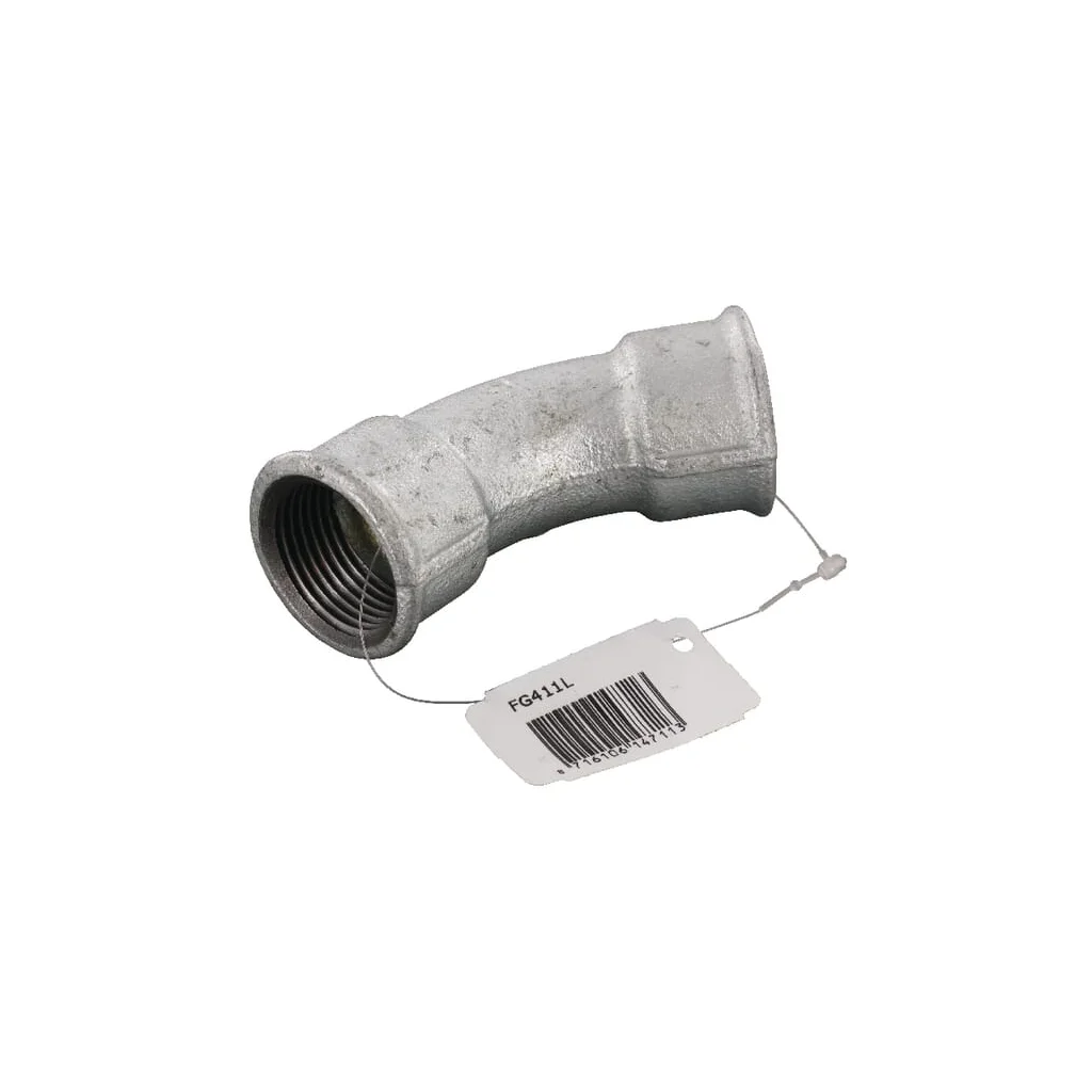 Cot 45° galv. 2xF 1"