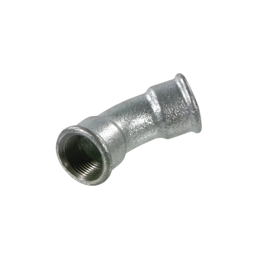 Cot 45° galv. 2xF 2"