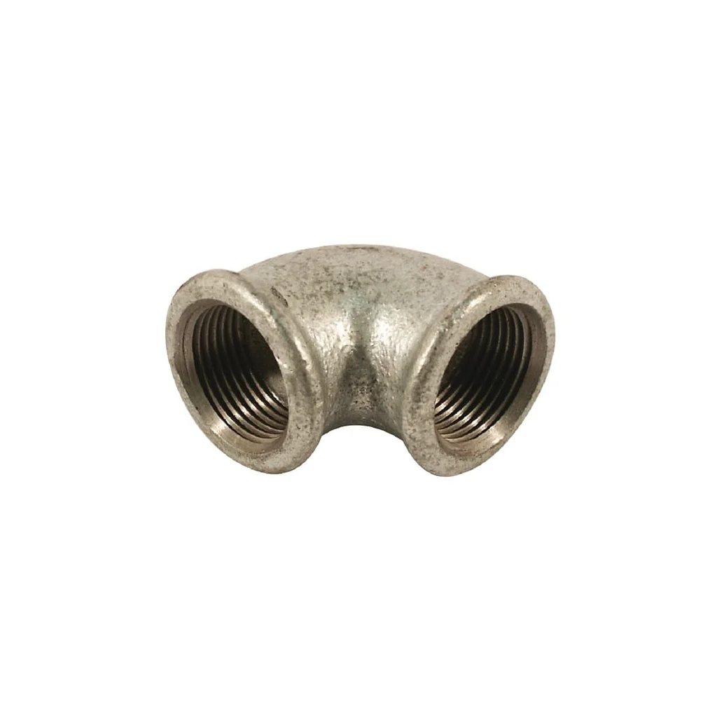Cot 90° zincat filet interior/filet interior 1 1/2"