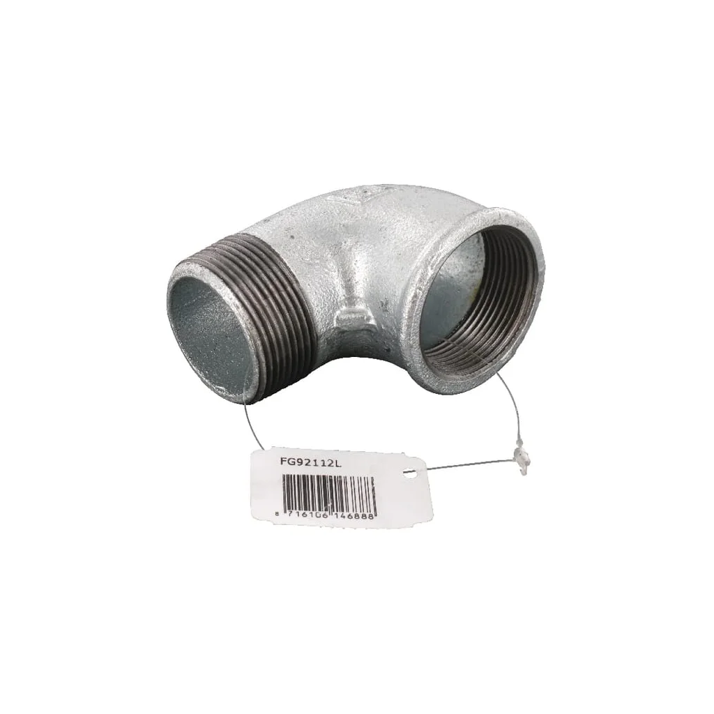 Cot zincat filet interior/filet exterior 1 1/2"