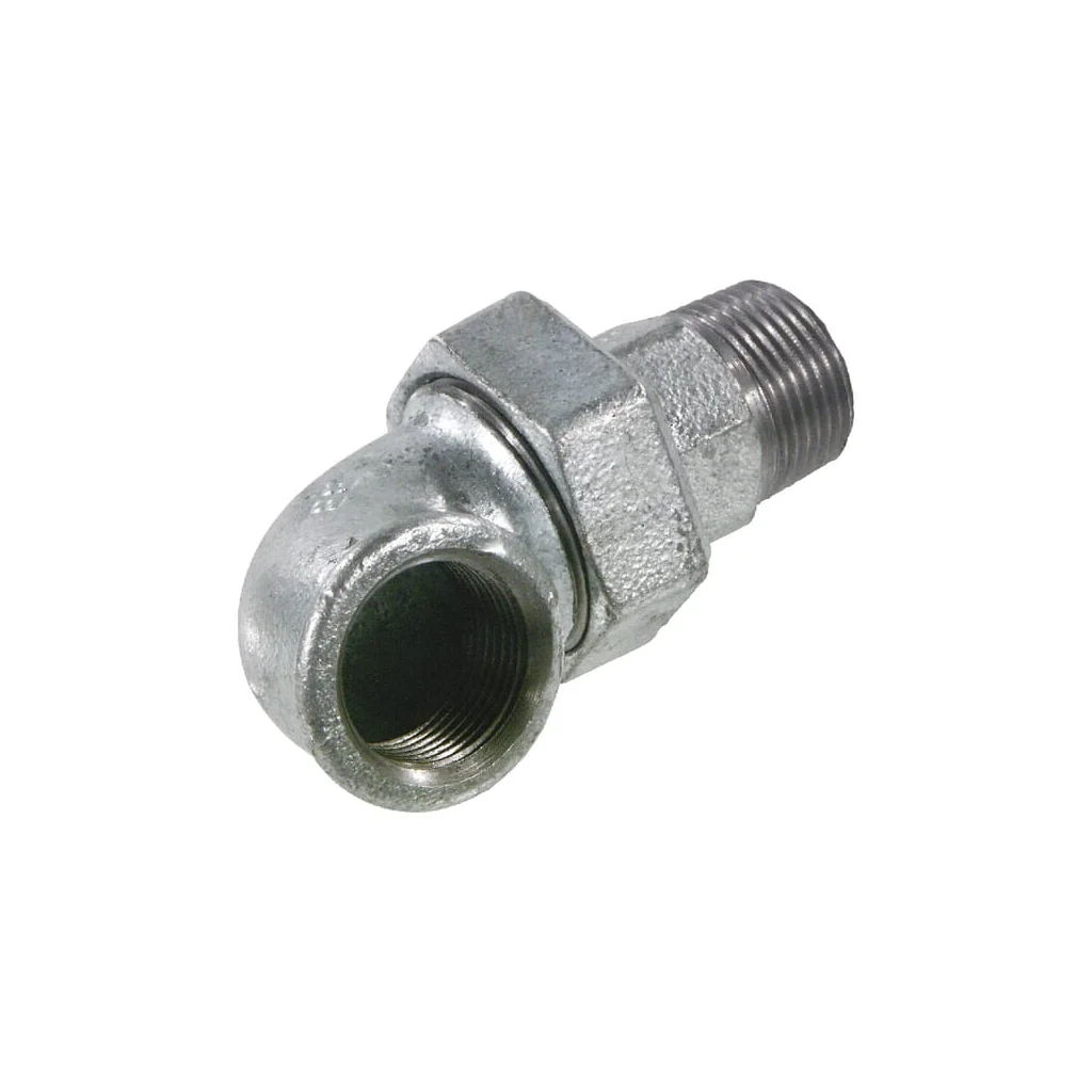 Cuplaj 90° galvanizat mamă/tată 1"