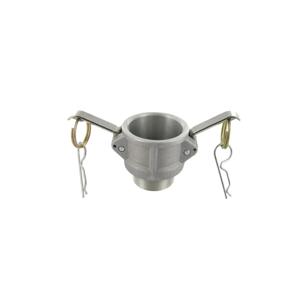Cuplă Camlock tip B 1 1/2" filet tată aluminiu