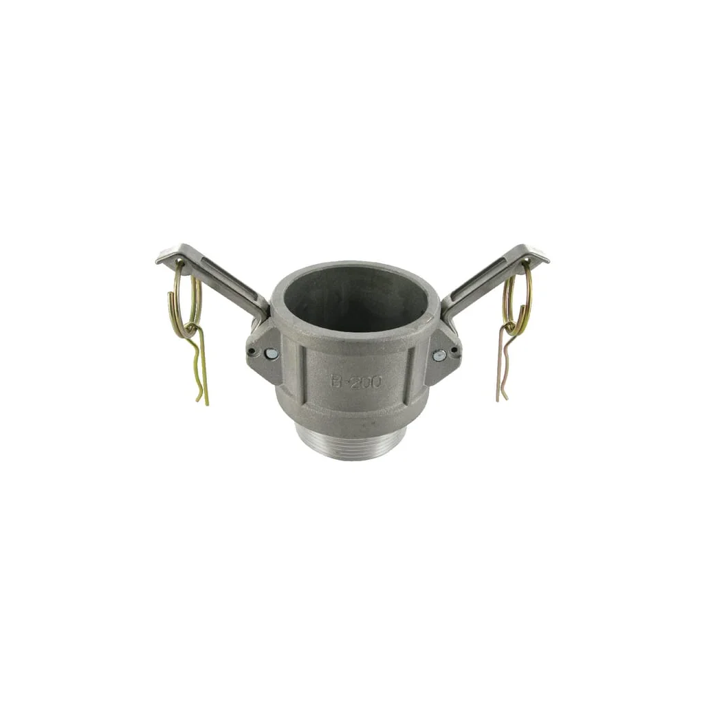 Cuplă Camlock tip B 2" filet tată aluminiu