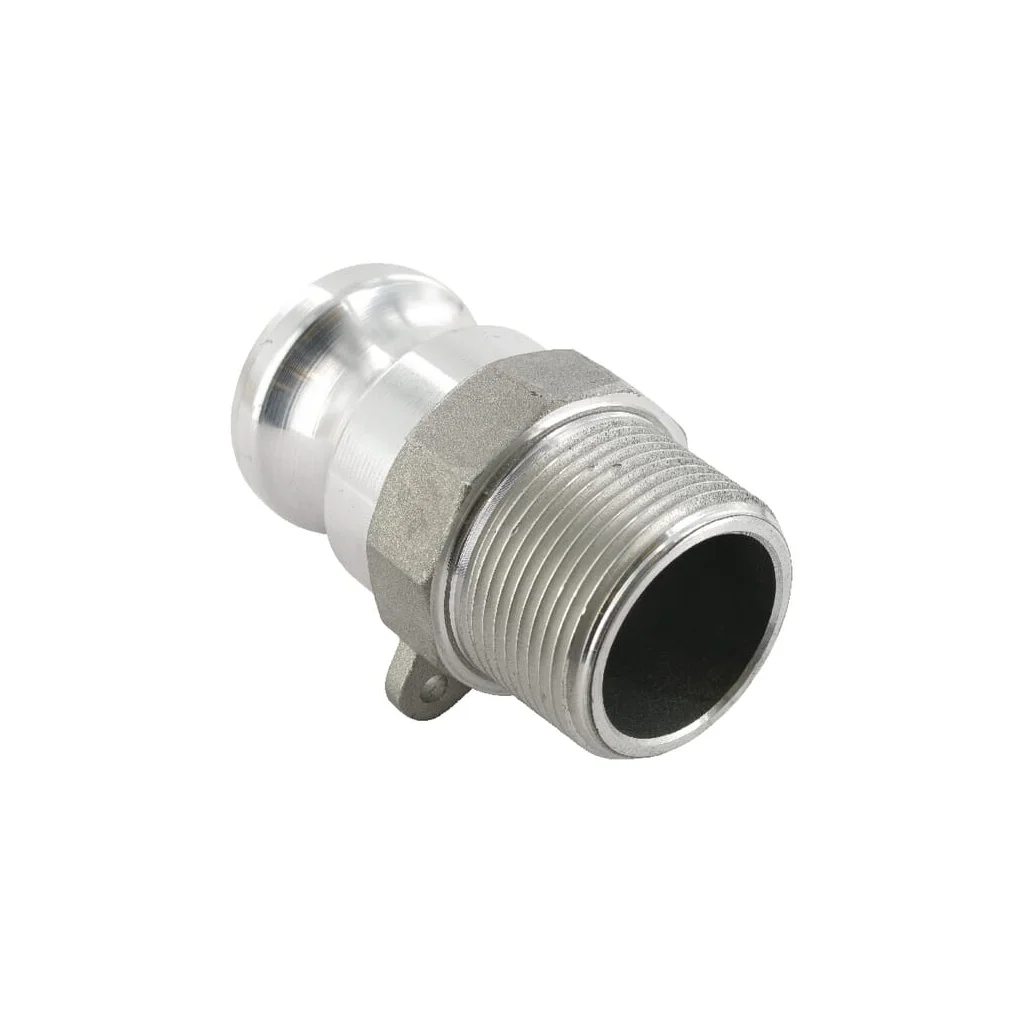 Cuplă Camlock tip F 1 1/4" filet tată aluminiu