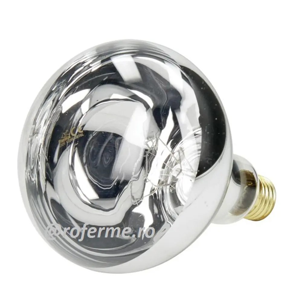 Bec incalzire 250W, infrarosu, sticla transparenta