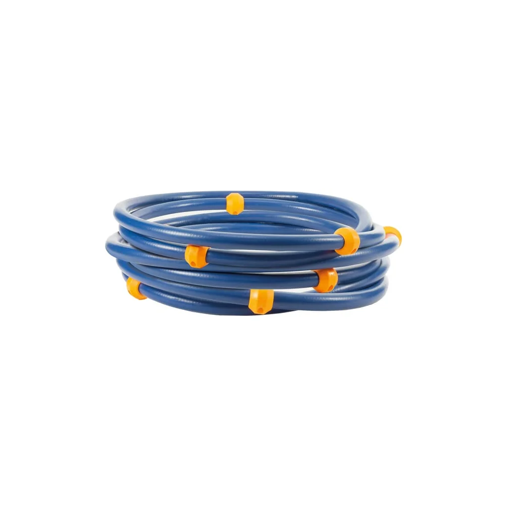 Furtun de înaltă presiune 25m 2SC DN10 albastru filet tată 3/8", cu bile glisante