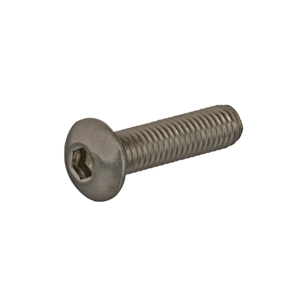 Șurub cap bombat orificiu hexagonal ISO7380 M5x0,8x20mm oțel inoxidabil A2