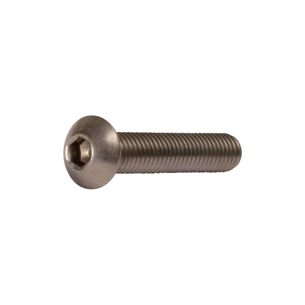 Șurub cap bombat orificiu hexagonal ISO7380 M6x1x40mm oțel inoxidabil A2