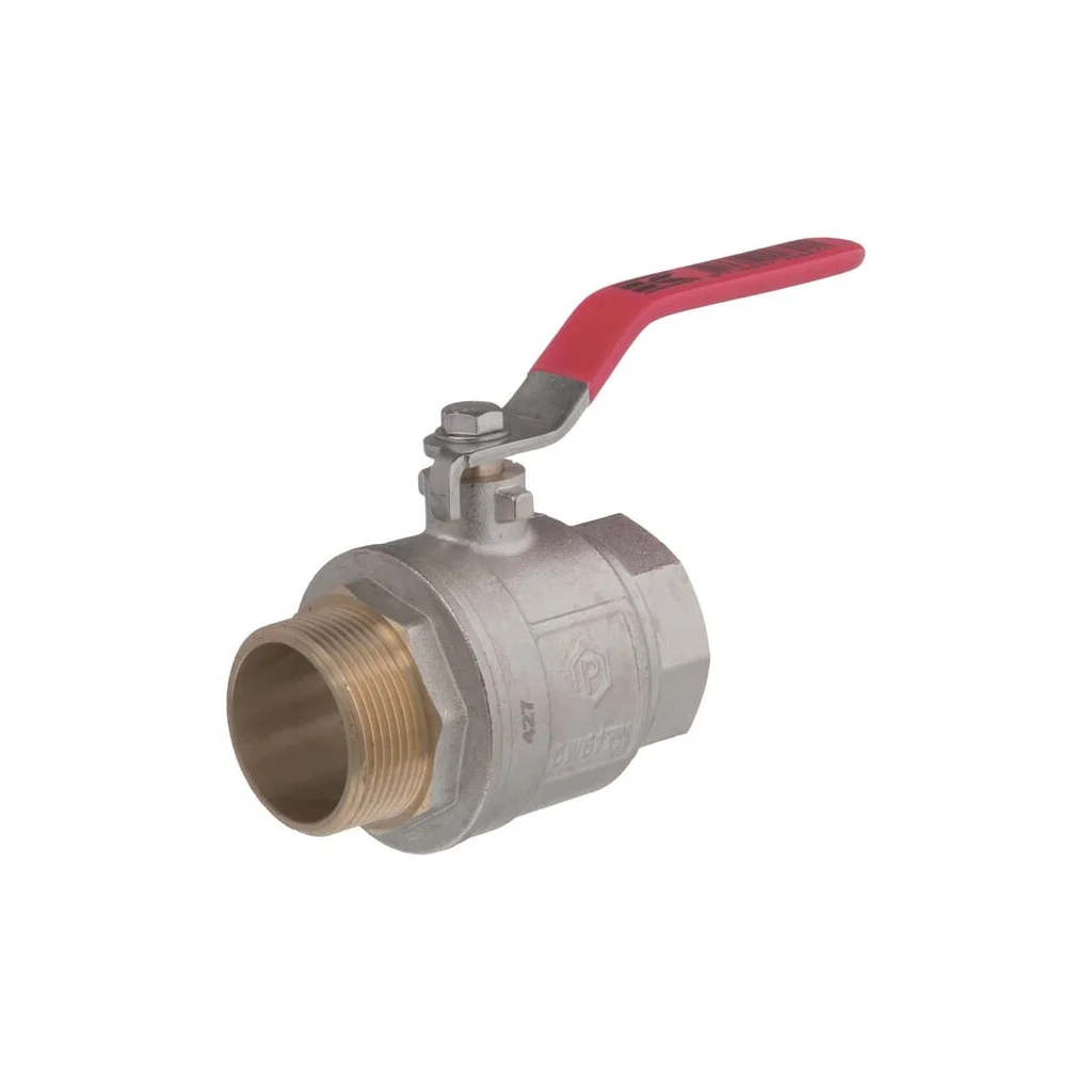 Robinet cu bilă BSP tată/mamă 1 1/2", mâner oțel inoxidabil