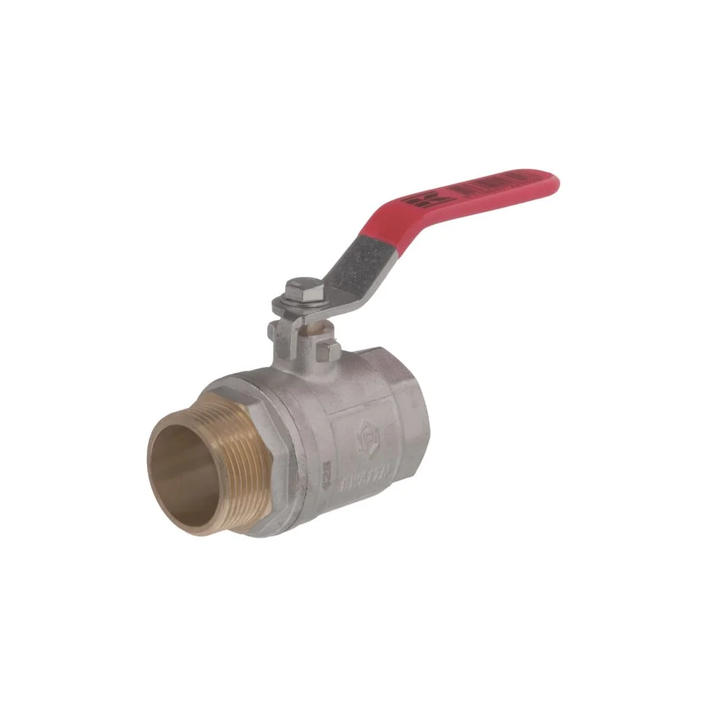 Robinet cu bilă BSP tată/mamă 1 1/4", mâner oțel inoxidabil