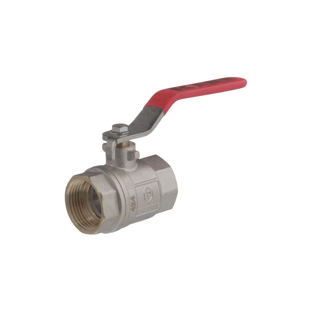 Robinet cu bilă BSP 2x mamă 1", mâner oțel inoxidabil
