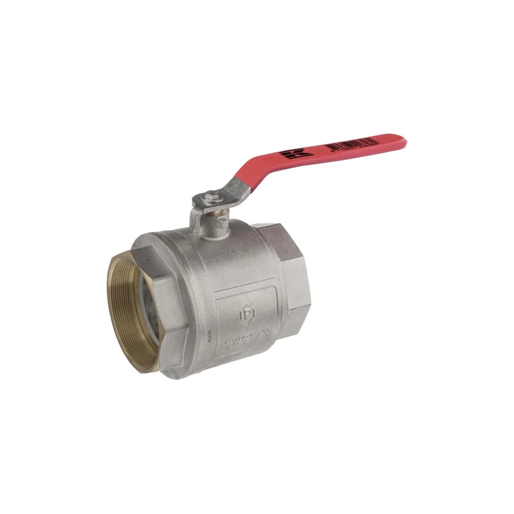 Robinet cu bilă BSP 2x mamă 4", mâner oțel inoxidabil