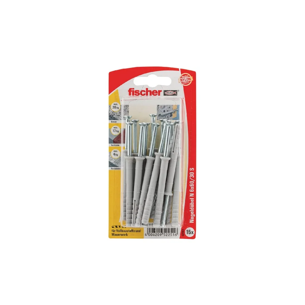 Fischer diblu cu cui+șurub 15