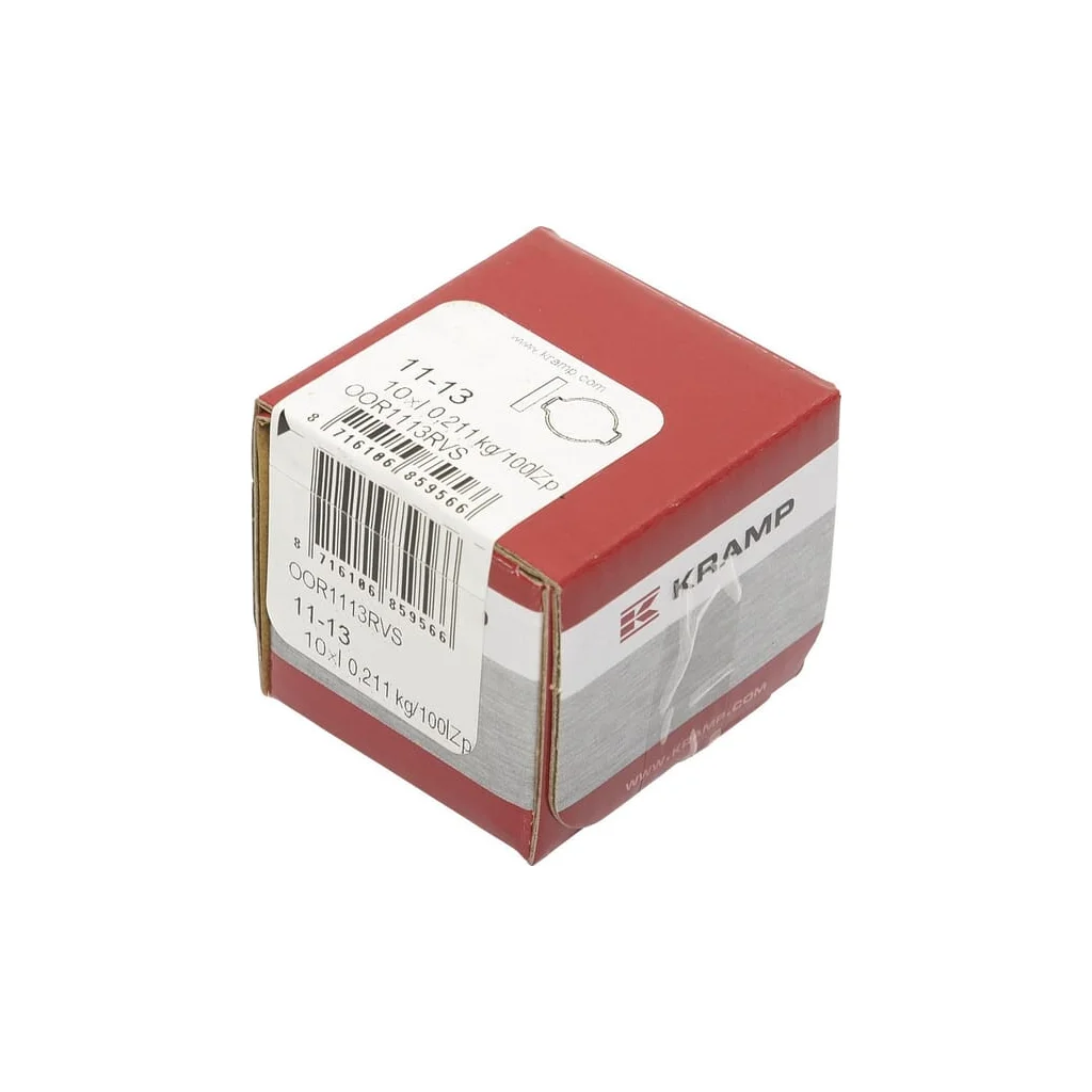 Clemă dublă cu urechi, oțel inoxidabil, 11-13mm
