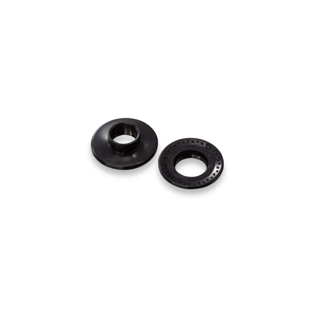 Ocheți cu clips diametru 12 mm plastic negru