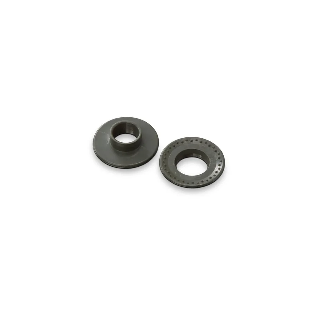 Ocheți cu clips diametru 12 mm plastic verde