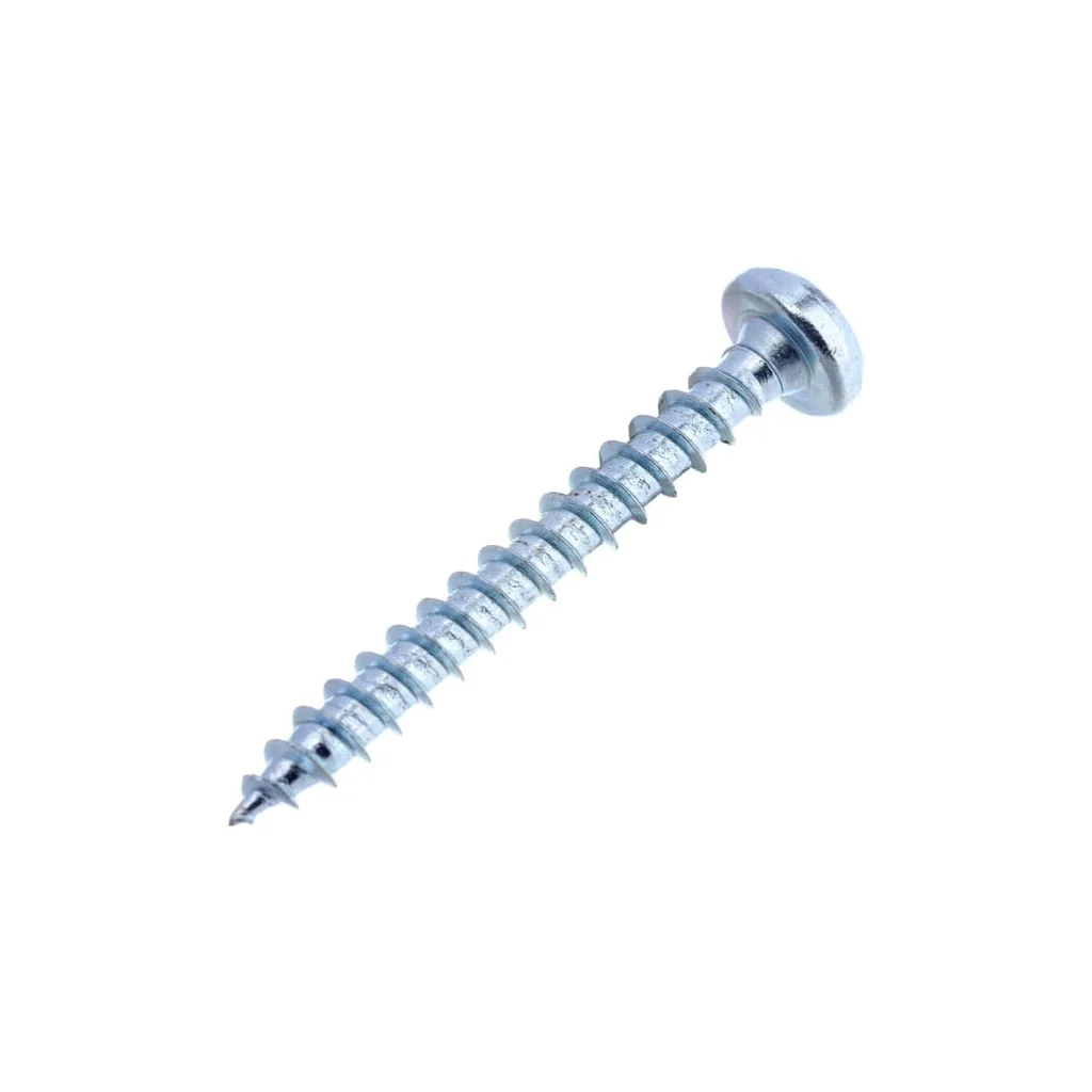 Șurub pentru lemn cap bombat în cruce PZ2 3x25mm oțel zincat