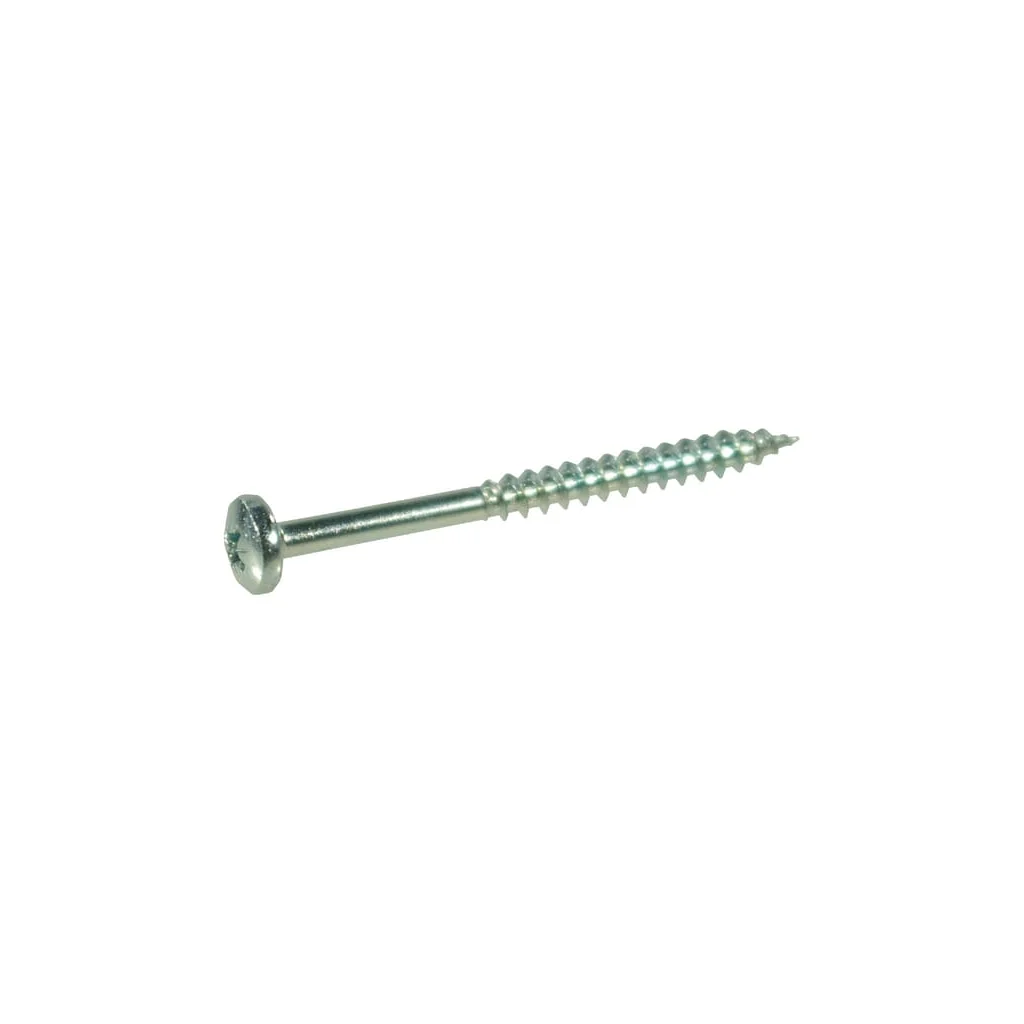 Șurub pentru lemn cap bombat în cruce PZ2 3,5x30mm oțel zincat