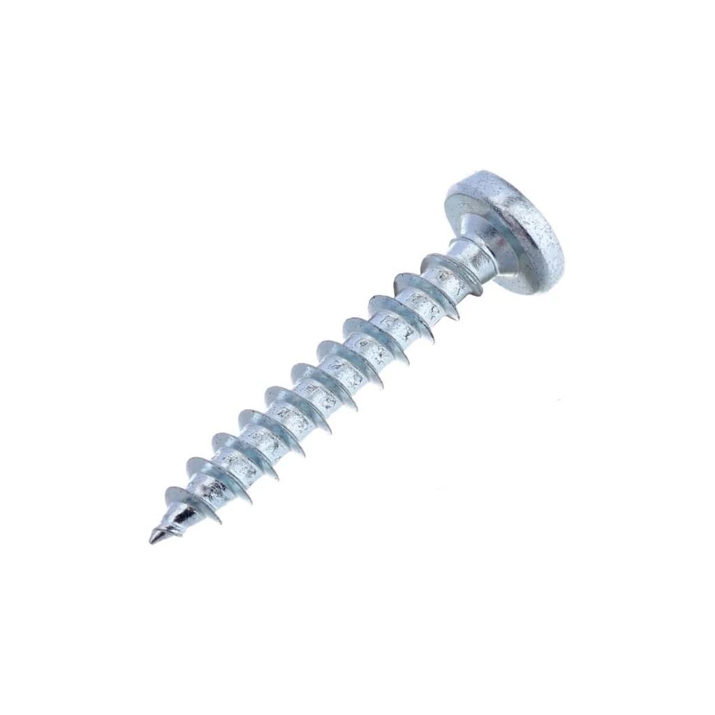 Șurub pentru lemn cap bombat în cruce PZ2 4x25mm oțel zincat
