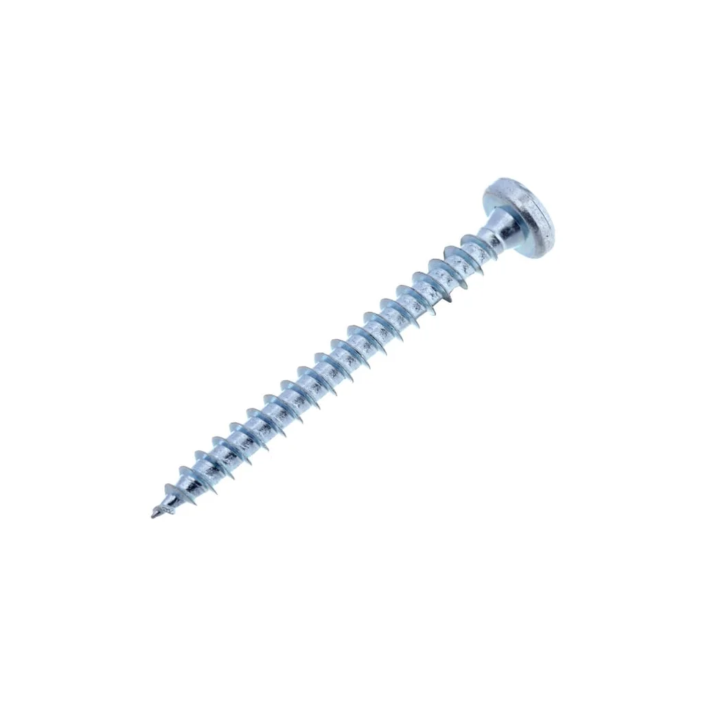 Șurub pentru lemn cap bombat în cruce PZ2 4x40mm oțel zincat