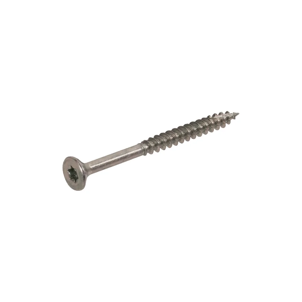 Șurub pentru lemn cap înecat torx TX25 6x70mm oțel inoxidabil A2