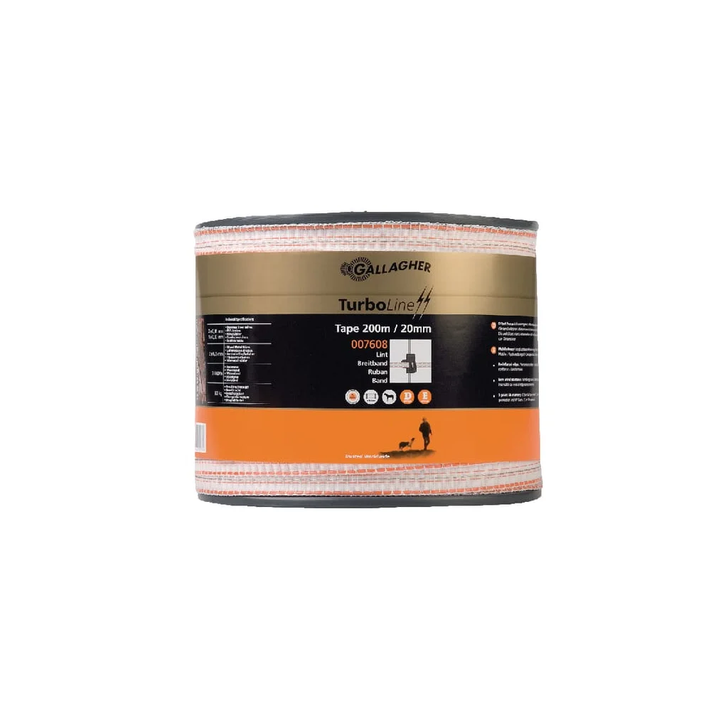 Bandă pentru gard 20mm 200m TurboLine
