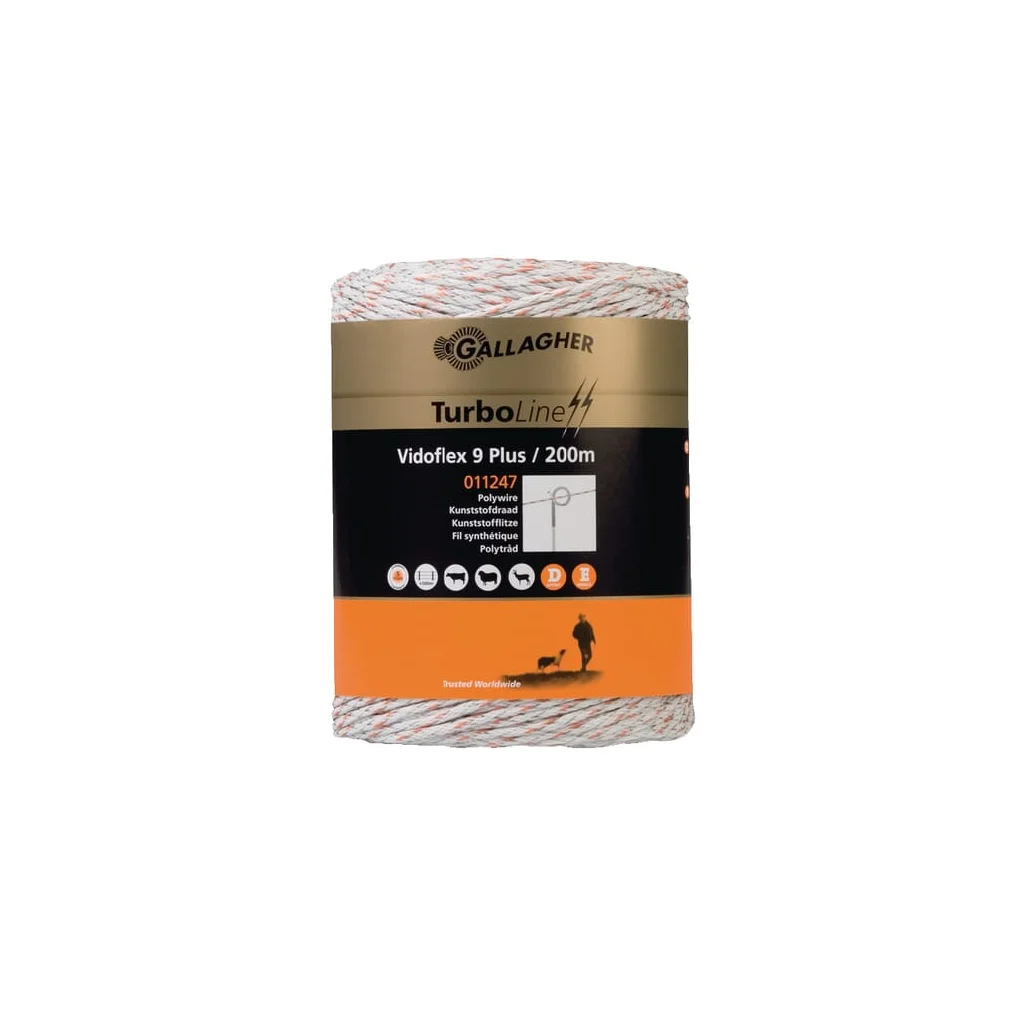 Cablu pentru gard 200m Vidoflex 9 TurboLine Plus